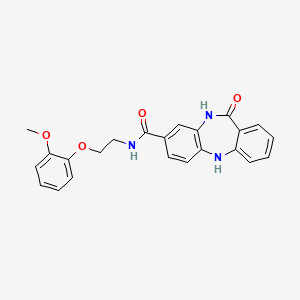 N-(2-(2-methoxyphenoxy)ethyl)-11-oxo-10,11-dihydro-5H-dibenzo[b,e][1,4]diazepine-8-carboxamide