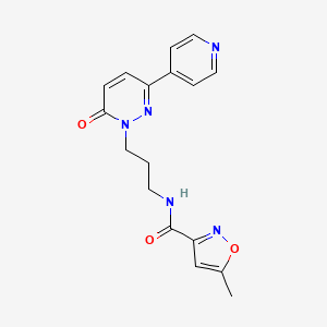 5-methyl-N-(3-(6-oxo-3-(pyridin-4-yl)pyridazin-1(6H)-yl)propyl)isoxazole-3-carboxamide