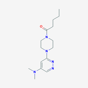 1-(4-(5-(Dimethylamino)pyridazin-3-yl)piperazin-1-yl)pentan-1-one