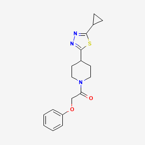 1-(4-(5-Cyclopropyl-1,3,4-thiadiazol-2-yl)piperidin-1-yl)-2-phenoxyethanone