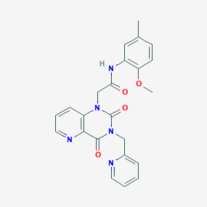 2-(2,4-dioxo-3-(pyridin-2-ylmethyl)-3,4-dihydropyrido[3,2-d]pyrimidin-1(2H)-yl)-N-(2-methoxy-5-methylphenyl)acetamide