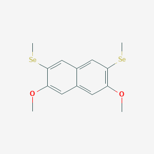 molecular formula C14H16O2Se2 B028106 2,7-Dimethoxy-3,6-bis(methylseleno)-naphthalene CAS No. 105405-00-3