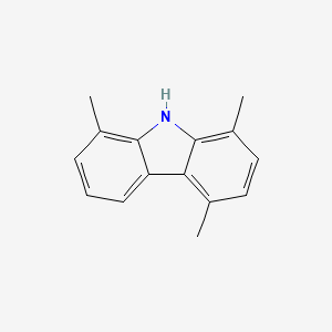 molecular formula C15H15N B2810624 1,4,8-Trimethyl-9H-carbazole CAS No. 78787-83-4