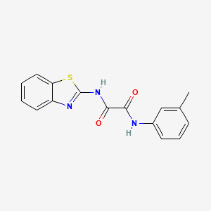 molecular formula C16H13N3O2S B2810634 N1-(benzo[d]thiazol-2-yl)-N2-(m-tolyl)oxalamide CAS No. 920351-02-6