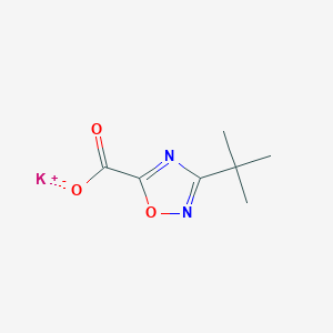molecular formula C7H9KN2O3 B2810636 Potassium 3-(tert-butyl)-1,2,4-oxadiazole-5-carboxylate CAS No. 2173992-51-1