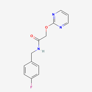 N-(4-fluorobenzyl)-2-(pyrimidin-2-yloxy)acetamide