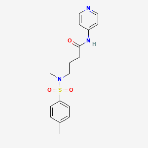 4-[methyl-(4-methylphenyl)sulfonylamino]-N-pyridin-4-ylbutanamide