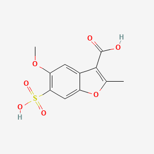 5-Methoxy-2-methyl-6-sulfo-1-benzofuran-3-carboxylic acid