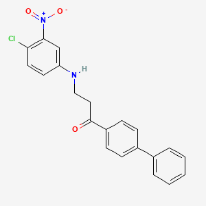 1-[1,1'-Biphenyl]-4-yl-3-(4-chloro-3-nitroanilino)-1-propanone