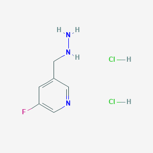 (5-Fluoropyridin-3-yl)methylhydrazine;dihydrochloride