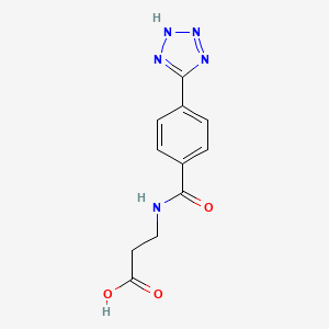 molecular formula C11H11N5O3 B2810663 3-{[4-(1H-1,2,3,4-tetrazol-5-yl)phenyl]formamido}propanoic acid CAS No. 1099107-68-2