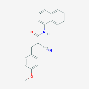 2-cyano-3-(4-methoxyphenyl)-N-(naphthalen-1-yl)propanamide