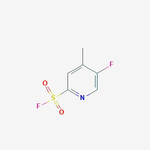 molecular formula C6H5F2NO2S B2810666 5-Fluoro-4-methylpyridine-2-sulfonyl fluoride CAS No. 2580224-43-5