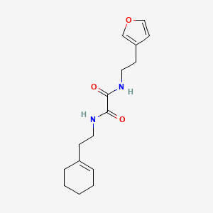 molecular formula C16H22N2O3 B2810675 N1-(2-(cyclohex-1-en-1-yl)ethyl)-N2-(2-(furan-3-yl)ethyl)oxalamide CAS No. 1706220-69-0