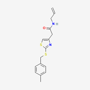 N-allyl-2-(2-((4-methylbenzyl)thio)thiazol-4-yl)acetamide