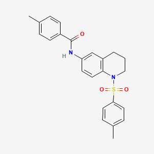 4-methyl-N-(1-tosyl-1,2,3,4-tetrahydroquinolin-6-yl)benzamide