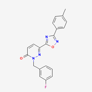 2-(3-fluorobenzyl)-6-(3-(p-tolyl)-1,2,4-oxadiazol-5-yl)pyridazin-3(2H)-one