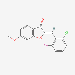 (Z)-2-(2-chloro-6-fluorobenzylidene)-6-methoxybenzofuran-3(2H)-one