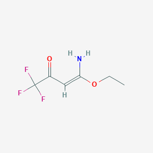 molecular formula C6H8F3NO2 B2810739 (E)-4-Amino-4-ethoxy-1,1,1-trifluorobut-3-en-2-one CAS No. 898806-68-3