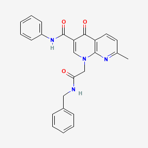1-(2-(benzylamino)-2-oxoethyl)-7-methyl-4-oxo-N-phenyl-1,4-dihydro-1,8-naphthyridine-3-carboxamide