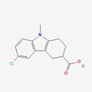 6-chloro-9-methyl-2,3,4,9-tetrahydro-1H-carbazole-3-carboxylic acid