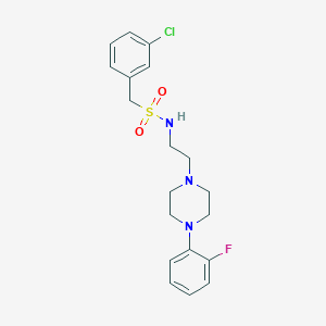 1-(3-chlorophenyl)-N-(2-(4-(2-fluorophenyl)piperazin-1-yl)ethyl)methanesulfonamide