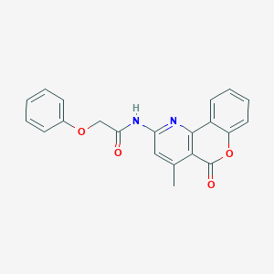 N-(4-methyl-5-oxochromeno[4,3-b]pyridin-2-yl)-2-phenoxyacetamide