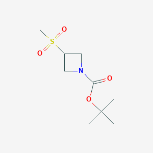 molecular formula C9H17NO4S B2810781 Tert-butyl 3-(methylsulfonyl)azetidine-1-carboxylate CAS No. 935668-42-1