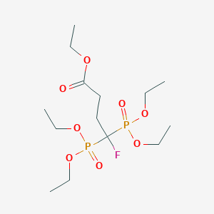 Ethyl 4,4-bis(diethoxyphosphoryl)-4-fluorobutanoate