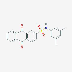 molecular formula C22H17NO4S B281079 N-(3,5-dimethylphenyl)-9,10-dioxo-9,10-dihydroanthracene-2-sulfonamide 