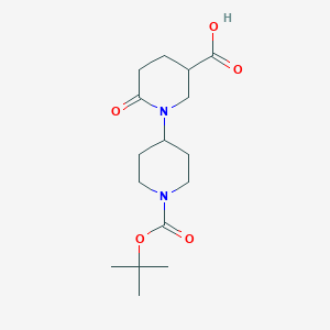 6-Oxo-[1,4']bipiperidinyl-3,1'-dicarboxylic acid 1'-t-butyl ester