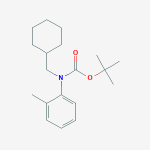 molecular formula C19H29NO2 B2810809 Tert-butyl N-(cyclohexylmethyl)-N-(2-methylphenyl)carbamate CAS No. 2248293-40-3