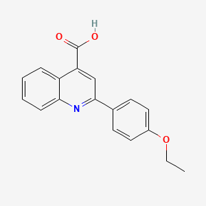 molecular formula C18H15NO3 B2810871 2-(4-Ethoxyphenyl)quinoline-4-carboxylic acid CAS No. 51842-68-3