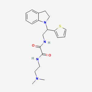 N1-(2-(dimethylamino)ethyl)-N2-(2-(indolin-1-yl)-2-(thiophen-2-yl)ethyl)oxalamide