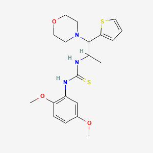1-(2,5-Dimethoxyphenyl)-3-(1-morpholino-1-(thiophen-2-yl)propan-2-yl)thiourea
