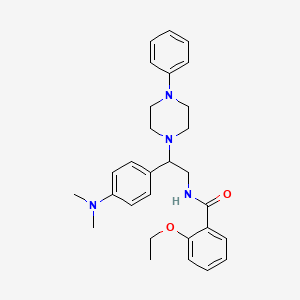 molecular formula C29H36N4O2 B2810971 N-(2-(4-(dimethylamino)phenyl)-2-(4-phenylpiperazin-1-yl)ethyl)-2-ethoxybenzamide CAS No. 946346-05-0