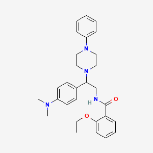 B2810971 N-(2-(4-(dimethylamino)phenyl)-2-(4-phenylpiperazin-1-yl)ethyl)-2-ethoxybenzamide CAS No. 946346-05-0