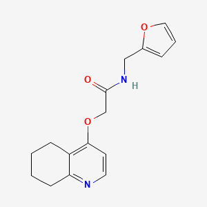 molecular formula C16H18N2O3 B2810972 N-(furan-2-ylmethyl)-2-((5,6,7,8-tetrahydroquinolin-4-yl)oxy)acetamide CAS No. 1798486-99-3