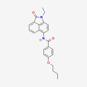4-butoxy-N-(1-ethyl-2-oxo-1,2-dihydrobenzo[cd]indol-6-yl)benzamide