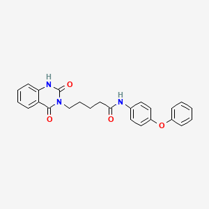 5-(2,4-dioxo-1,2-dihydroquinazolin-3(4H)-yl)-N-(4-phenoxyphenyl)pentanamide