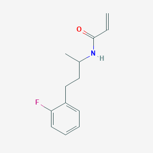 molecular formula C13H16FNO B2811024 N-[4-(2-Fluorophenyl)butan-2-yl]prop-2-enamide CAS No. 2361658-28-6
