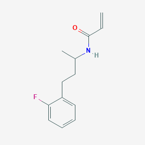 B2811024 N-[4-(2-Fluorophenyl)butan-2-yl]prop-2-enamide CAS No. 2361658-28-6