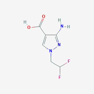 3-amino-1-(2,2-difluoroethyl)-1H-pyrazole-4-carboxylic acid