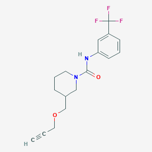 3-((prop-2-yn-1-yloxy)methyl)-N-(3-(trifluoromethyl)phenyl)piperidine-1-carboxamide