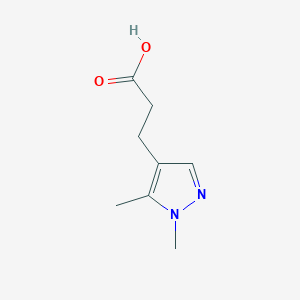 molecular formula C8H12N2O2 B2811138 3-(1,5-dimethyl-1H-pyrazol-4-yl)propanoic acid CAS No. 1006446-62-3