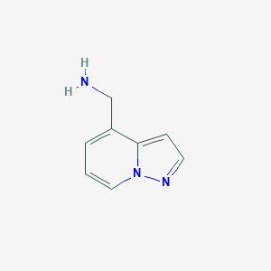 molecular formula C8H9N3 B2811140 Pyrazolo[1,5-a]pyridin-4-ylmethanamine CAS No. 1554583-09-3