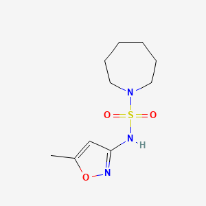 molecular formula C10H17N3O3S B2811148 N-(5-methyl-1,2-oxazol-3-yl)azepane-1-sulfonamide CAS No. 878418-01-0