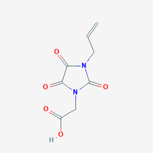 molecular formula C8H8N2O5 B2811159 2-[2,4,5-Trioxo-3-(prop-2-en-1-yl)imidazolidin-1-yl]acetic acid CAS No. 885461-65-4