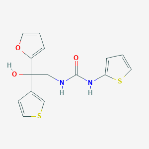 molecular formula C15H14N2O3S2 B2811172 1-(2-(Furan-2-yl)-2-hydroxy-2-(thiophen-3-yl)ethyl)-3-(thiophen-2-yl)urea CAS No. 2034262-55-8