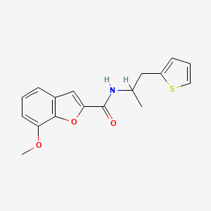 7-methoxy-N-(1-(thiophen-2-yl)propan-2-yl)benzofuran-2-carboxamide